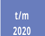 t/m  2020